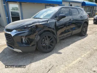 2022 Chevrolet Blazer LT with VIN 3GNKBCR47NS126955, listed as a Copart auction lot 60422325 with 38,385 mi miles and Salvage title. Bid and sale history available at DreamBid. Image 1.