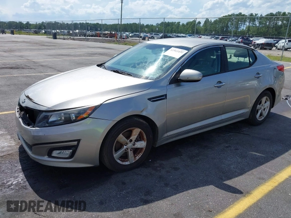 2015 Kia Optima LX with VIN 5XXGM4A79FG477619, listed as a IAAI auction lot 42561432 with 125,274 mi miles and . Bid and sale history available at DreamBid. Image 2.