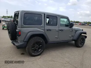 2022 Jeep Wrangler Unlimited Sport S z VIN 1C4HJXDG5NW109364, wystawiony jako Copart lot #55467853 z przebiegiem 34 742 mil mil oraz Szkoda całkowita • Salvage title. Historia ofert i sprzedaży dostępna na DreamBid. Obrazek 3.