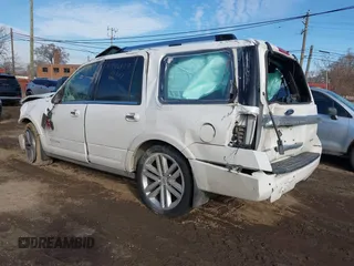 2016 Ford Expedition Platinum with VIN 1FMJU1MT1GEF10501, listed as a IAAI auction lot 41706827 with Not provided miles and . Bid and sale history available at DreamBid. Image 3.
