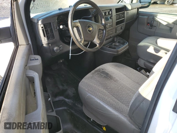2019 Chevrolet Express Cargo Van with VIN 1GCWGAFG0K1372760, listed as a Copart auction lot 85068484 with 116,637 mi miles and Salvage Title. Bid and sale history available at carsss.com. Image 8.