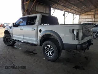 2017 Ford F-150 Raptor with VIN 1FTFW1RG6HFB54428, listed as a Copart auction lot 81089124 with 46,227 mi miles and Salvage Title. Bid and sale history available at carsss.com. Image 2.