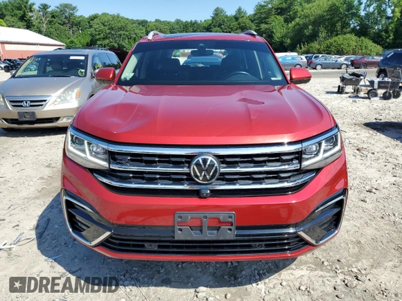 2021 Volkswagen Atlas SEL Premium R-Line with VIN 1V2FR2CA5MC537286, listed as a Copart auction lot 61811244 with 76,269 mi miles and Salvage title. Bid and sale history available at DreamBid. Image 5.