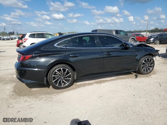 2020 Hyundai Sonata SEL Plus with VIN 5NPEJ4J21LH018430, listed as a Copart auction lot 50980045 with 53,921 mi miles and Non Repairable. Bid and sale history available at carsss.com. Image 3.
