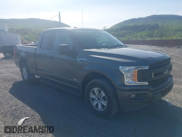 2019 Ford F-150 XL with VIN 1FTEX1EP1KKC64106, listed as a IAAI auction lot 42161813 with 127,387 mi miles. Bid and sale history available at carsss.com. Image 1.