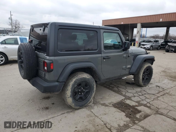 2018 Jeep Wrangler Sport S with VIN 1C4GJXAG0JW276564, listed as a Copart auction lot 85722374 with 58,049 mi miles and Salvage title. Bid and sale history available at DreamBid. Image 3.