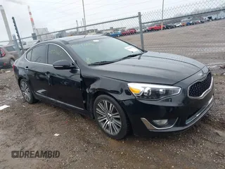 2014 Kia Cadenza Premium with VIN KNALN4D7XE5144952, listed as a IAAI auction lot 40546603 with 201,073 mi miles. Bid and sale history available at carsss.com. Image 1.