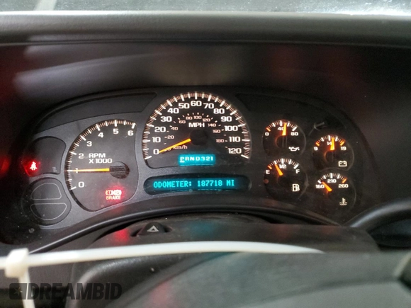 2004 Chevrolet Silverado 1500 with VIN 1GCEK19T54E367178, listed as a Copart auction lot 46606255 with 187,718 mi miles and Salvage Title. Bid and sale history available at DreamBid. Image 9.