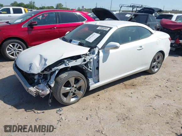 2012 Lexus IS 250 C with VIN JTHFF2C23C2521335, listed as a IAAI auction lot 41972354 with 88,508 mi miles and . Bid and sale history available at DreamBid. Image 2.