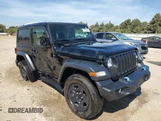 2023 Jeep Wrangler Sport with VIN 1C4HJXAG3PW618988, listed as a Copart auction lot 71615934 with 34,342 mi miles and Salvage title. Bid and sale history available at DreamBid. Image 4.