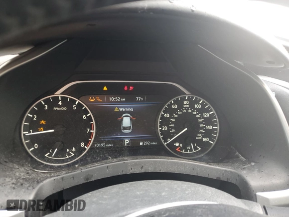 2021 Nissan Murano SL with VIN 5N1AZ2CS7MC123135, listed as a Copart auction lot 69038334 with 70,195 mi miles and Non Repairable. Bid and sale history available at DreamBid. Image 9.