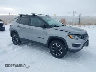 2020 Jeep Compass Trailhawk with VIN 3C4NJDDB1LT203329, listed as a IAAI auction lot 41301931 with 79,035 mi miles and . Bid and sale history available at carsss.com. Image 1.