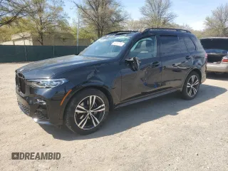 2022 BMW X7 xDrive40i z VIN 5UXCW2C07N9L74738, wystawiony jako Copart lot #53938795 z przebiegiem Nie podano mil oraz Szkoda całkowita • Salvage title. Historia ofert i sprzedaży dostępna na DreamBid. Obrazek 1.