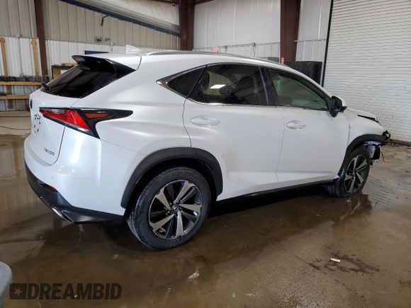 2018 Lexus NX with VIN JTJBARBZXJ2161979, listed as a Copart auction lot 48890045 with 86,590 mi miles and Salvage Title. Bid and sale history available at carsss.com. Image 3.