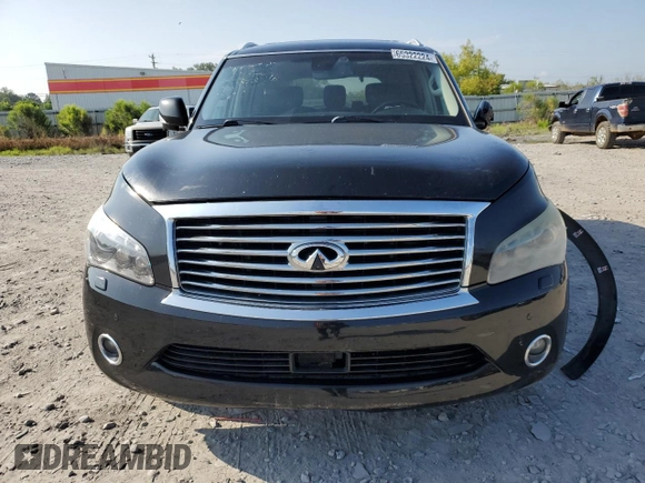 2012 Infiniti QX56 8-passenger with VIN JN8AZ2ND3C9715246, listed as a Copart auction lot 65322224 with 257,610 mi miles and Salvage Title. Bid and sale history available at carsss.com. Image 5.