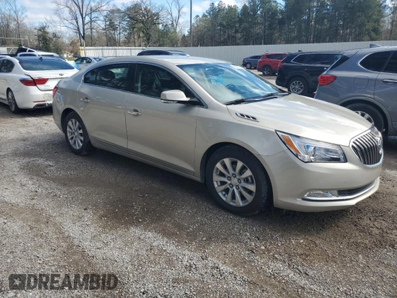 2015 Buick LaCrosse Leather with VIN 1G4GB5GR4FF226862, listed as a Copart auction lot 46358215 with 54,378 mi miles and Salvage Title. Bid and sale history available at DreamBid. Image 4.
