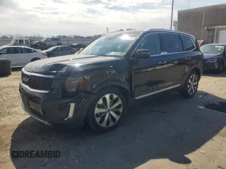 2022 Kia Telluride S with VIN 5XYP6DHC3NG296247, listed as a Copart auction lot 50012195 with 32,079 mi miles and Salvage Title. Bid and sale history available at carsss.com. Image 1.