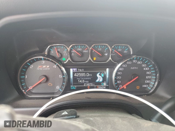 2015 Chevrolet Silverado 1500 LTZ with VIN 3GCPCSEC8FG305691, listed as a Copart auction lot 54833515 with 214,870 mi miles and Clean Title. Bid and sale history available at DreamBid. Image 9.