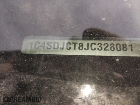 2018 Dodge Durango R/T z VIN 1C4SDJCT8JC328081, wystawiony jako IAAI lot #41839567 z przebiegiem Nie podano mil oraz . Historia ofert i sprzedaży dostępna na DreamBid. Obrazek 9.