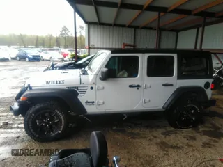 2021 Jeep Wrangler Unlimited Willys with VIN 1C4HJXDN6MW616741, listed as a IAAI auction lot 42009965 with 38,451 mi miles and . Bid and sale history available at DreamBid. Image 14.