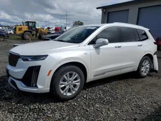 2021 Cadillac XT6 Luxury with VIN 1GYKPBR42MZ145381, listed as a Copart auction lot 54053414 with 45,085 mi miles and Salvage Title. Bid and sale history available at carsss.com. Image 1.