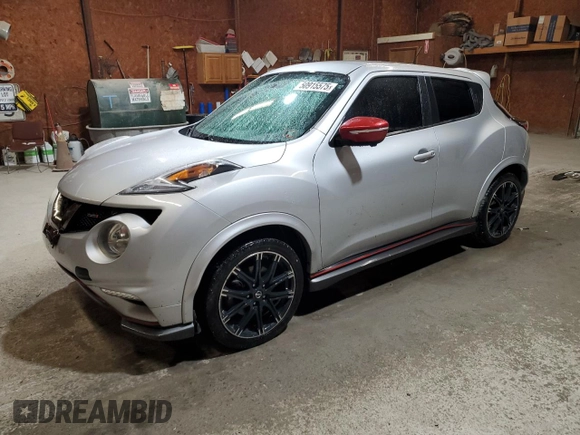 2015 Nissan Juke S with VIN JN8AF5MV9FT565414, listed as a Copart auction lot 50915575 with 128,292 mi miles and Salvage Title. Bid and sale history available at carsss.com. Image 1.