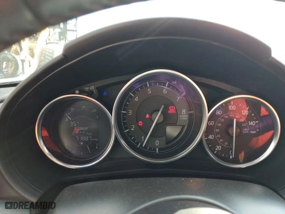 2016 Mazda MX-5 Miata Club with VIN JM1NDAC78G0116548, listed as a Copart auction lot 50495745 with 71,887 mi miles and Salvage Title. Bid and sale history available at carsss.com. Image 9.