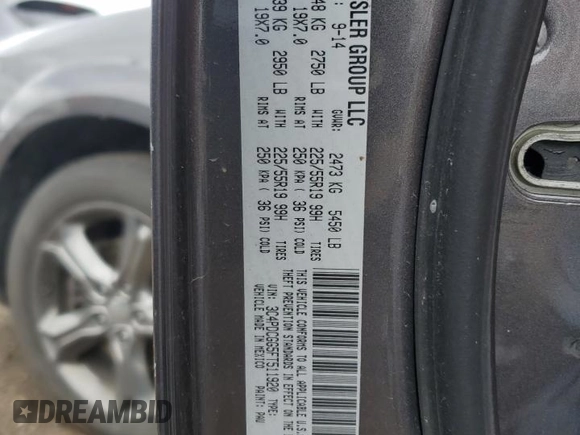 2015 Dodge Journey Crossroad with VIN 3C4PDCGG5FT511920, listed as a Copart auction lot 53875925 with 221,856 mi miles and Clean Title. Bid and sale history available at DreamBid. Image 13.