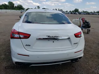 2019 Maserati Ghibli S Q4 GranLusso with VIN ZAM57YTL4K1312711, listed as a Copart auction lot 63291414 with 24,467 mi miles and Salvage Title. Bid and sale history available at carsss.com. Image 6.