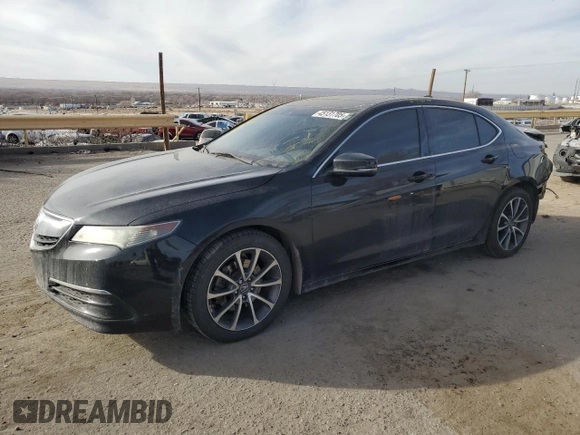 2017 Acura TLX V6 w/Technology Pkg with VIN 19UUB3F5XHA000384, listed as a Copart auction lot 45131705 with 107,421 mi miles and Salvage Title. Bid and sale history available at carsss.com. Image 1.