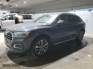 2021 Audi Q5 Premium with VIN WA1AAAFYXM2079279, listed as a Copart auction lot 41403405 with 20,520 mi miles and Salvage Title. Bid and sale history available at carsss.com. Image 1.
