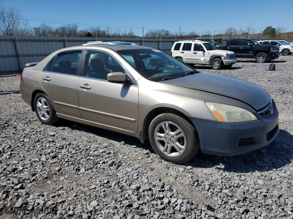 2007 Honda Accord Sdn EX-L with VIN 1HGCM56867A157551, listed as a Copart auction lot 49100155 with 246,476 mi miles and Salvage Title. Bid and sale history available at carsss.com. Image 4.