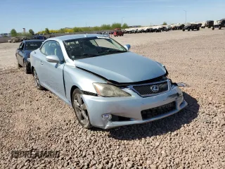 2010 Lexus IS 250 C with VIN JTHFF2C28A2513695, listed as a Copart auction lot 53727825 with 47,955 mi miles and Salvage title. Bid and sale history available at DreamBid. Image 4.
