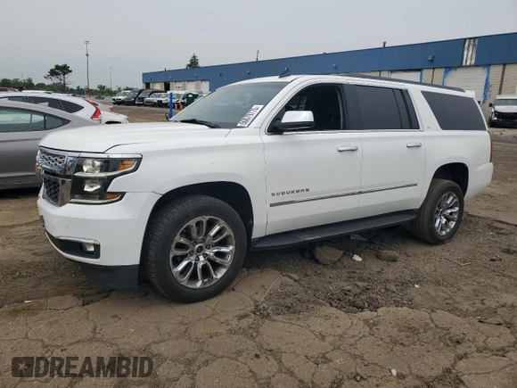 2015 Chevrolet Suburban LT z VIN 1GNSKJKC5FR261474, wystawiony jako Copart lot #60679775 z przebiegiem 128 851 mil mil oraz Czysty tytuł • Clean title. Historia ofert i sprzedaży dostępna na DreamBid. Obrazek 1.