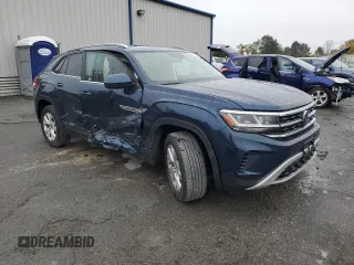 2021 Volkswagen Atlas S with VIN 1V2GC2CA0MC209893, listed as a Copart auction lot 75984414 with 35,558 mi miles and Salvage title. Bid and sale history available at DreamBid. Image 4.
