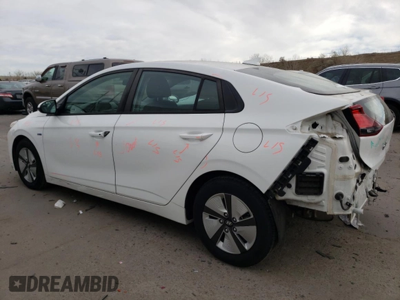 2018 Hyundai Ioniq Blue z VIN KMHC65LC4JU096316, wystawiony jako Copart lot #80973724 z przebiegiem 96 791 mil mil oraz Szkoda całkowita • Salvage title. Historia ofert i sprzedaży dostępna na DreamBid. Obrazek 2.