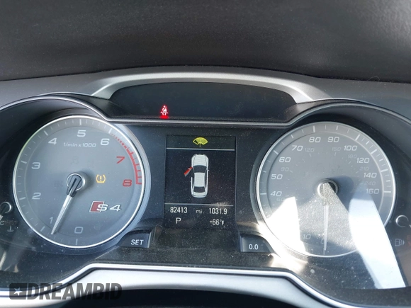 2016 Audi S4 Premium Plus with VIN WAUBGAFL4GA008390, listed as a IAAI auction lot 41831287 with 82,413 mi miles. Bid and sale history available at carsss.com. Image 7.
