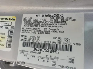 2016 Ford Fusion SE with VIN 3FA6P0H72GR306995, listed as a Copart auction lot 44055045 with 148,663 mi miles and Salvage Title. Bid and sale history available at DreamBid. Image 13.
