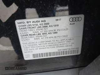 2018 Audi SQ5 Premium Plus с VIN WA1A4AFY9J2041495, выставлен на аукционе IAAI как лот 41613341 с пробегом 151 462 миль миль и . История ставок и продаж доступна на DreamBid. Изображение 9.