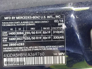 2014 Mercedes-Benz M 350 z VIN 4JGDA5HB5EA369760, wystawiony jako IAAI lot #41814930 z przebiegiem 85 684 mil mil oraz . Historia ofert i sprzedaży dostępna na DreamBid. Obrazek 9.