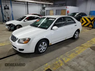 2009 Kia Spectra EX with VIN KNAFE221495654137, listed as a Copart auction lot 55777665 with 187,453 mi miles and Clean Title. Bid and sale history available at DreamBid. Image 1.