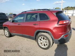 2016 Jeep Cherokee Sport with VIN 1C4PJLABXGW258322, listed as a Copart auction lot 51008975 with 128,865 mi miles and Salvage title. Bid and sale history available at DreamBid. Image 2.