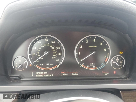 2012 BMW 7 Series 750i xDrive with VIN WBAKC6C53CC395754, listed as a Copart auction lot 55798515 with 79,444 mi miles and Clean Title. Bid and sale history available at DreamBid. Image 9.
