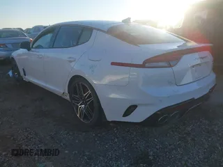 2022 Kia Stinger GT1 with VIN KNAE45LC6N6100392, listed as a IAAI auction lot 41253811 with 48,439 mi miles. Bid and sale history available at carsss.com. Image 3.