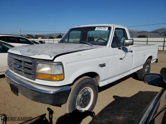 1993 Ford F-250 HD with VIN 1FTHF25H5PLA02444, listed as a Copart auction lot 42654755 with 228,448 mi miles and Clean Title. Bid and sale history available at carsss.com. Image 1.