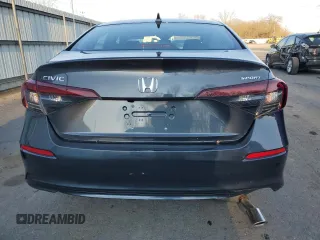 2025 Honda Civic Sedan Sport with VIN 2HGFE2F56SH566304, listed as a Copart auction lot 44620575 with 217 mi miles and Salvage Title. Bid and sale history available at carsss.com. Image 6.