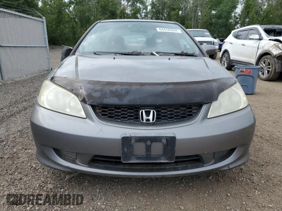 2005 Honda Civic Cpe EX with VIN 1HGEM219X5L806597, listed as a Copart auction lot 64456064 with 239,681 mi miles and Clean Title. Bid and sale history available at carsss.com. Image 5.