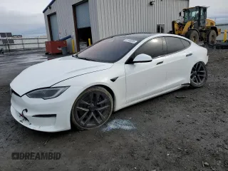 2022 Tesla Model S Plaid with VIN 5YJSA1E62NF490541, listed as a Copart auction lot 51149205 with Not Provided miles and Salvage Title. Bid and sale history available at carsss.com. Image 1.