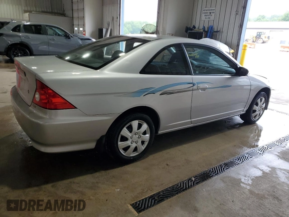 2005 Honda Civic LX with VIN 1HGEM22515L055675, listed as a Copart auction lot 56941165 with 106,010 mi miles and Salvage Title. Bid and sale history available at DreamBid. Image 3.