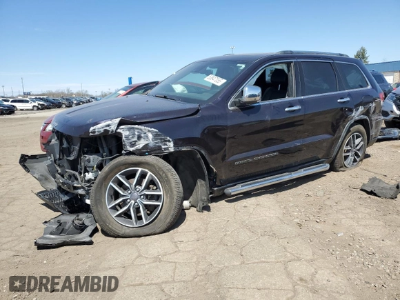2019 Jeep Grand Cherokee Limited with VIN 1C4RJFBG6KC582933, listed as a Copart auction lot 53847055 with 69,062 mi miles and Salvage title. Bid and sale history available at DreamBid. Image 1.